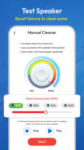 اسکرین شات 4 برنامه Speaker Cleaner - Remove Water