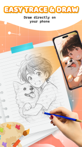 اسکرین شات 1 برنامه SketchArt: AR Trace & Draw