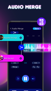 اسکرین شات 3 برنامه Ringtone Maker - Audio Editor