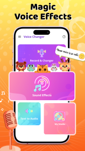 اسکرین شات 2 برنامه Voice Changer Sound Effects