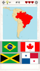 اسکرین شات 6 بازی American Countries and Caribbean: Flags, Maps Quiz