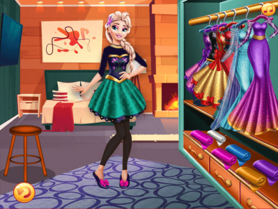 اسکرین شات 5 بازی بازی دخترانه السا و خرید لباس