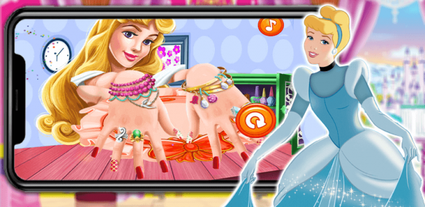 اسکرین شات 3 بازی بازی دخترانه سالن ناخن سیندرلا