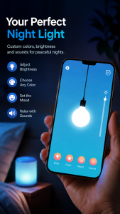 اسکرین شات 1 برنامه Night Light: Sleep Better
