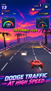 اسکرین شات 2 بازی Retro Road Racer - Car Racing