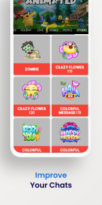 اسکرین شات 4 برنامه Animated Stickers for WhatsApp