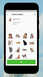اسکرین شات 3 برنامه Cat Stickers For WhatsApp