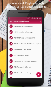 اسکرین شات 2 برنامه English Conversation