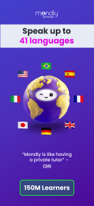 اسکرین شات 1 برنامه Mondly: Learn 41 Languages