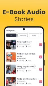 اسکرین شات 3 برنامه Audio Books App - Stories