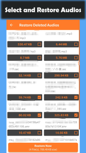 اسکرین شات 4 برنامه Deleted Audio Recovery