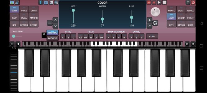 اسکرین شات 3 برنامه Arranger Keyboard