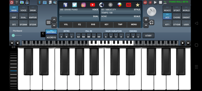 اسکرین شات 1 برنامه Arranger Keyboard
