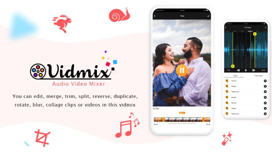 اسکرین شات 1 برنامه VidMix : Audio Video Mixer - V