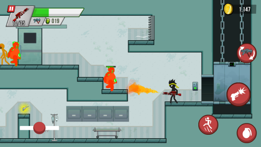 اسکرین شات 5 بازی Stick vs Zombies: Platformer