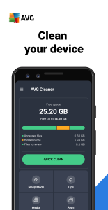 اسکرین شات 1 برنامه AVG Cleaner – Storage Cleaner
