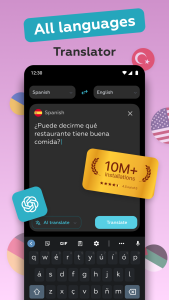 اسکرین شات 1 برنامه AI Voice Translator: Translate