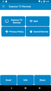 اسکرین شات 1 برنامه Daewoo TV Remote Control