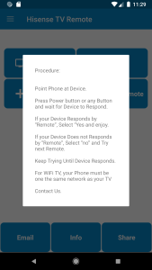 اسکرین شات 7 برنامه HiSense TV Remote Control