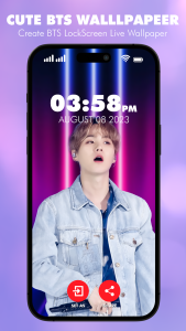 اسکرین شات 5 برنامه BTS Video live wallpaper Hd