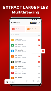 اسکرین شات 5 برنامه AZIP Master: ZIP / RAR, Unzip