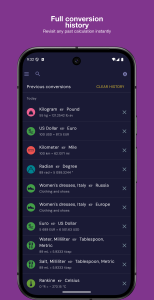 اسکرین شات 6 برنامه Unit Converter & Calculator