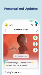 اسکرین شات 1 برنامه Pregnancy App & Baby Tracker