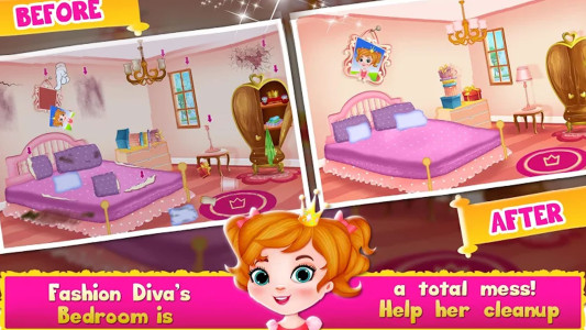 اسکرین شات 3 بازی Cleaning games for Kids Girls