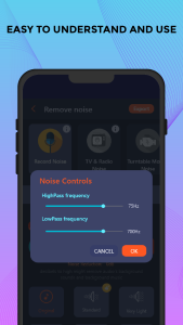 اسکرین شات 4 برنامه Remove noise: Reduce noise mp3
