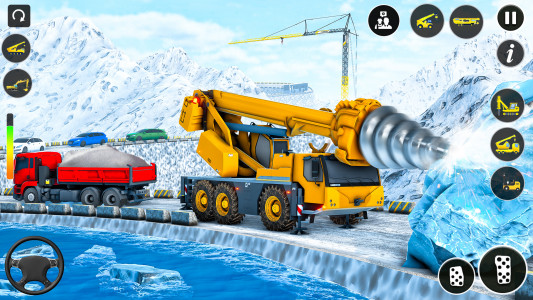 اسکرین شات 3 برنامه Snow Excavator Simulator Game