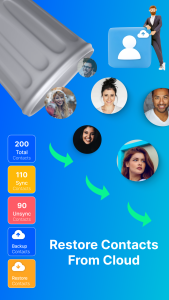 اسکرین شات 3 برنامه Contacts Backup Cloud Transfer