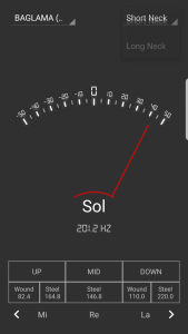 اسکرین شات 3 برنامه Baglama Tuner