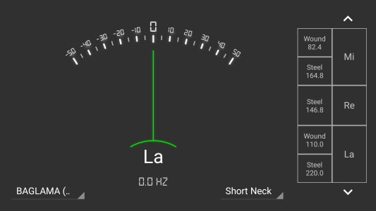 اسکرین شات 4 برنامه Baglama Tuner