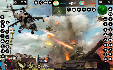 اسکرین شات 5 برنامه Army Gunship Helicopter Game