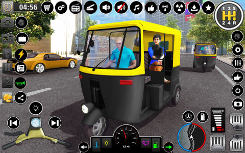 اسکرین شات 1 برنامه Tuk Tuk Rickshaw Driving Games