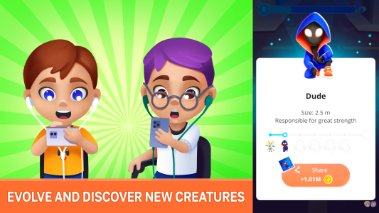اسکرین شات 1 بازی Human Evolution Clicker