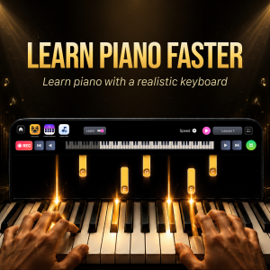 اسکرین شات 1 برنامه Easy Piano Keyboard - Piano88