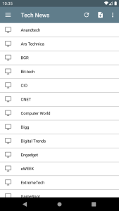 اسکرین شات 1 برنامه Tech News
