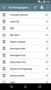 اسکرین شات 1 برنامه UK Newspapers