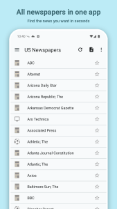 اسکرین شات 1 برنامه US Newspapers