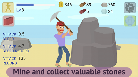 اسکرین شات 2 بازی Mining Clicker: Axe and Hammer