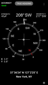 اسکرین شات 1 برنامه Accurate Compass