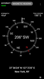 اسکرین شات 2 برنامه Accurate Compass