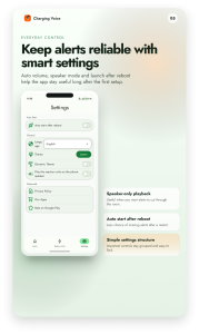 اسکرین شات 5 برنامه Battery Charge Voice