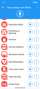 اسکرین شات 4 برنامه برنامه تغییر صدا(Voice changer with effects )