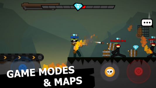 اسکرین شات 2 بازی Stickman Fight: Online Duelist