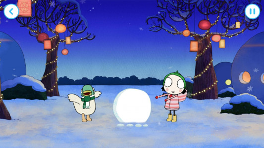 اسکرین شات 2 بازی Sarah & Duck: Build a Snowman