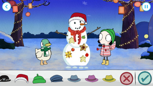 اسکرین شات 5 بازی Sarah & Duck: Build a Snowman