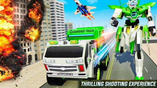 اسکرین شات 2 برنامه Hippo Robot Garbage Truck Robo