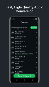 اسکرین شات 6 برنامه Audio Converter (MP3 AAC OPUS)